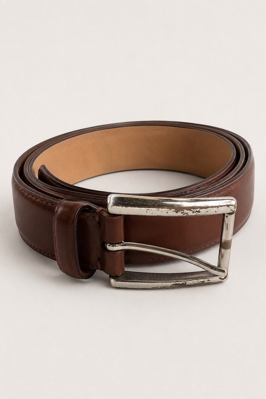 Cole Haan Genuine Leather Belt – Brown | Men’s Size 34/85 | Classic Dress/Casual